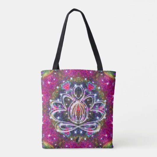 Atmosferisch Zen Lotus Tote Bag (Achterkant)