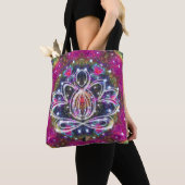 Atmosferisch Zen Lotus Tote Bag (Dichtbij)