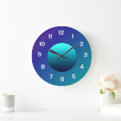 Atmosferische Aqua Blue Muurkast Grote Klok (Huis)