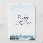 Atmosferische Baby Het is koud buiten Baby shower Kaart (Achterkant)