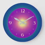 atmosferische blauwvintonijn met Paarse centrumklo Grote Klok (Voorkant)