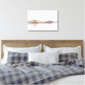 Atmosferische Forth Bridge Kunstwerk Canvas Afdruk (Insitu (Slaapkamer))