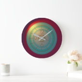 Atmosferische groene rode lichteffecten > vlinderk grote klok (Huis)