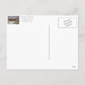 atmosferische kerst - ruatieloep sneeuwscène feestdagenkaart (Achterkant)