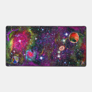 Atmosferische Overvolle Kosmos Desk Mat