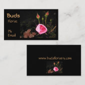 Atmosferische rosebud >Professionele Kaarten Visitekaartje (Voorkant / Achterkant)