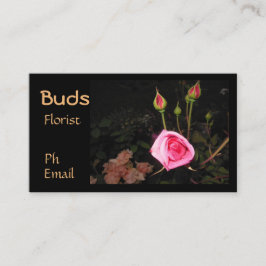 Atmosferische rosebud >Professionele Kaarten Visitekaartje