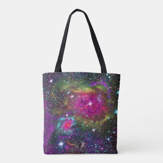 Atmosferische Star Field Canvas tas (Achterkant)