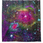 atmosferische ster veld douchegordijn (Voorkant)