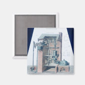 Atmosferische stoommotor magneet (Voorkant / Achterkant)