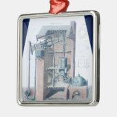 Atmosferische stoommotor metalen ornament (Links)
