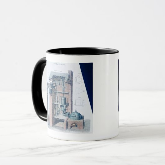 Atmosferische stoommotor mok (Voorkant links)