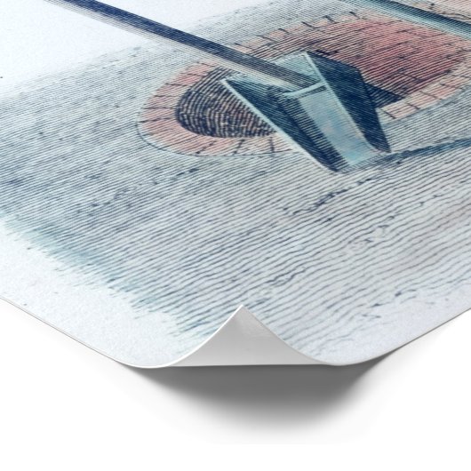 Atmosferische stoommotor poster (Hoek)