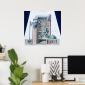 Atmosferische stoommotor poster (Thuiskantoor)