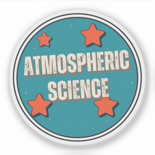 Atmosferische Wetenschap Sticker (Voorkant)
