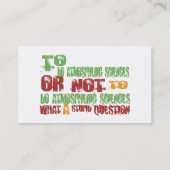 Atmosferische wetenschap visitekaartje (Achterkant)