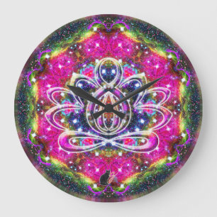 Atmosferische Zen Lotus Clock Grote Klok