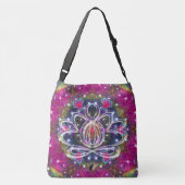 Atmosferische Zen Lotus Crossbody Tas (Achterkant)
