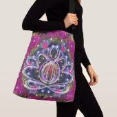 Atmosferische Zen Lotus Crossbody Tas (Dichtbij)
