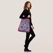 Atmosferische Zen Lotus Crossbody Tas (Op model)