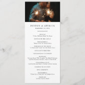 Atmosphere Skinny Vertical Wedding Programme Programmakaart (Voorkant)