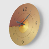 Atmospheric in Gold en Tan > Simplistic Clocks Grote Klok (Hoek)