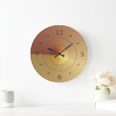 Atmospheric in Gold en Tan > Simplistic Clocks Grote Klok (Huis)
