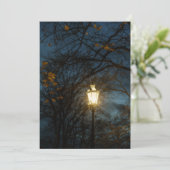 Atmospheric Lantern in Autumn Park Kaart (Staand voorkant)