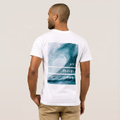 ATN Mannen T-shirt Blauwe Golf (Achterkant volledig)