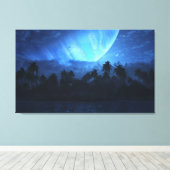 Atoll (nacht) canvas afdruk (Insitu (Houten vloer))