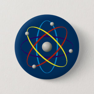 Atom (005) ronde button 5,7 cm