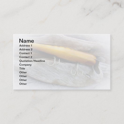 Atom A40  zout water Vist Lure Visitekaartje (Voorkant)