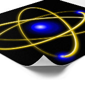 Atom atom , physics , particle , science , matter poster (Hoek)