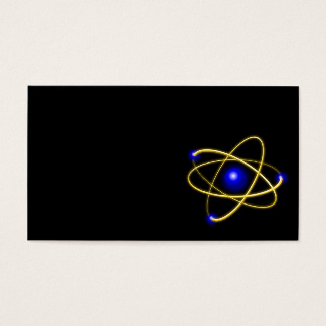 Atom atom , physics , particle , science , matter visitekaartjes (Voorkant)