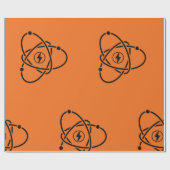 Atom Energy Icon Wrapping Paper Cadeaupapier (Vlak)