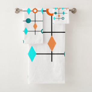 Atom Grid Bad Handdoek