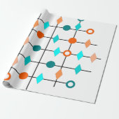 Atom Grid Cadeaupapier (Uitgerold)