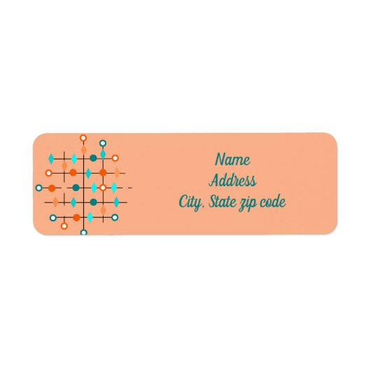 Atom Grid Etiket (Voorkant)