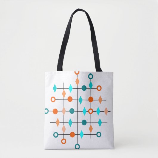 Atom Grid Tote Bag (Voorkant)