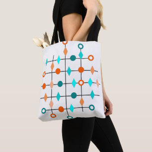 Atom Grid Tote Bag