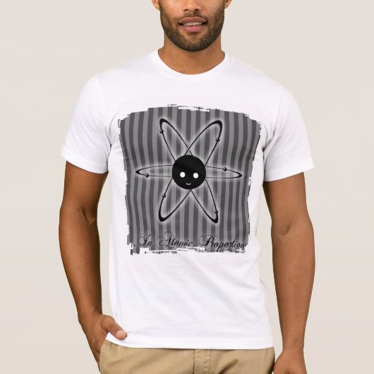 Atom Logo Grunge 4 T shirt (Voorkant)