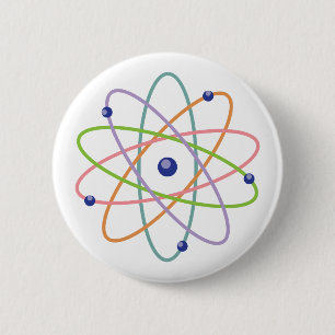Atom-model Ronde Button 5,7 Cm