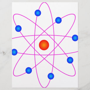 atom model vector clipart