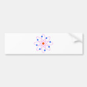 atom model vector clipart bumpersticker (Voorkant)