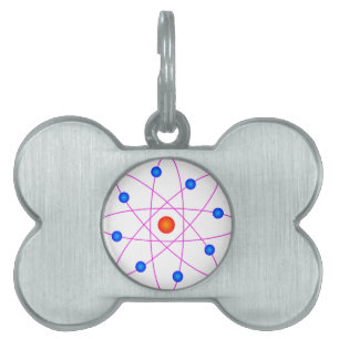 atom model vector clipart huisdieren naamplaatje