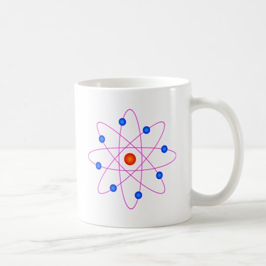 atom model vector clipart koffiemok (Rechts)