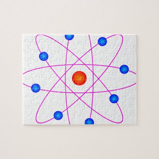 atom model vector clipart legpuzzel (Horizontaal)