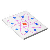 atom model vector clipart notitieblok (Schuin)