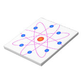 atom model vector clipart notitieblok (Linkerzijde)
