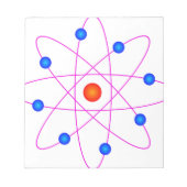 atom model vector clipart notitieblok (Voorkant)